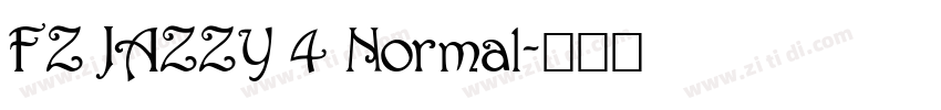 FZ JAZZY 4 Normal字体转换